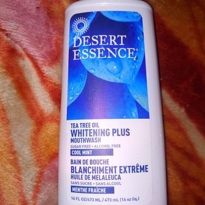 Dessert Essence Tea Tree Oil Mouthwash Sugar & Alcohol Free Cool Mint 16 oz